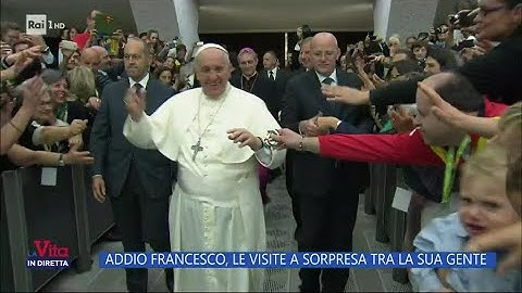 Papa Francesco e le visite a sorpresa tra la sua gente - La Vita in diretta 21/04/2025