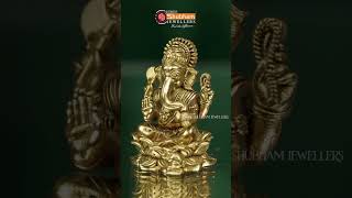 lightweight gold idols of Lakshmi Devi, Ganesh, and Saraswati Devi — perfect for pooja and gifting.