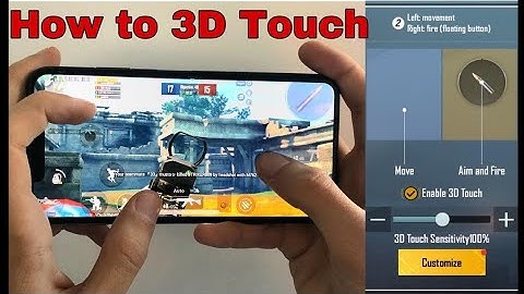 How I shoot without fire button 🫨 What is 3D Touch? How to use it? (Handcam) Pubg Mobile #shortfeed