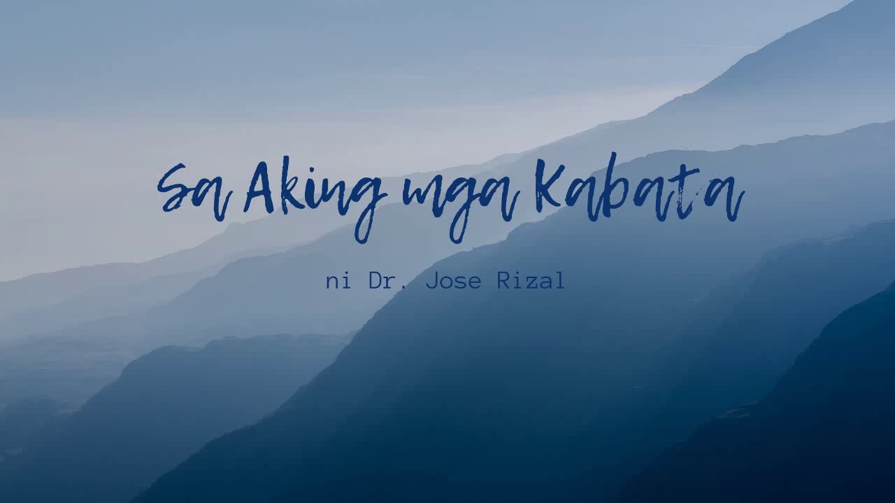 Sa Aking mga Kabata Jose Rizal   Audiobook