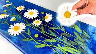 STUNNING Textured 3D Daisy Art NEW Pouring Ideas You Can Try | AB Creative Tutorial