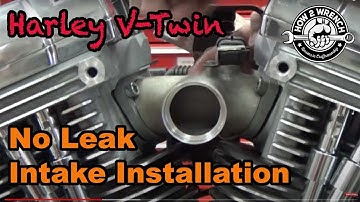 How to install a Harley Intake Manifold and Carburetor without causing intake leaks! #harleyintake