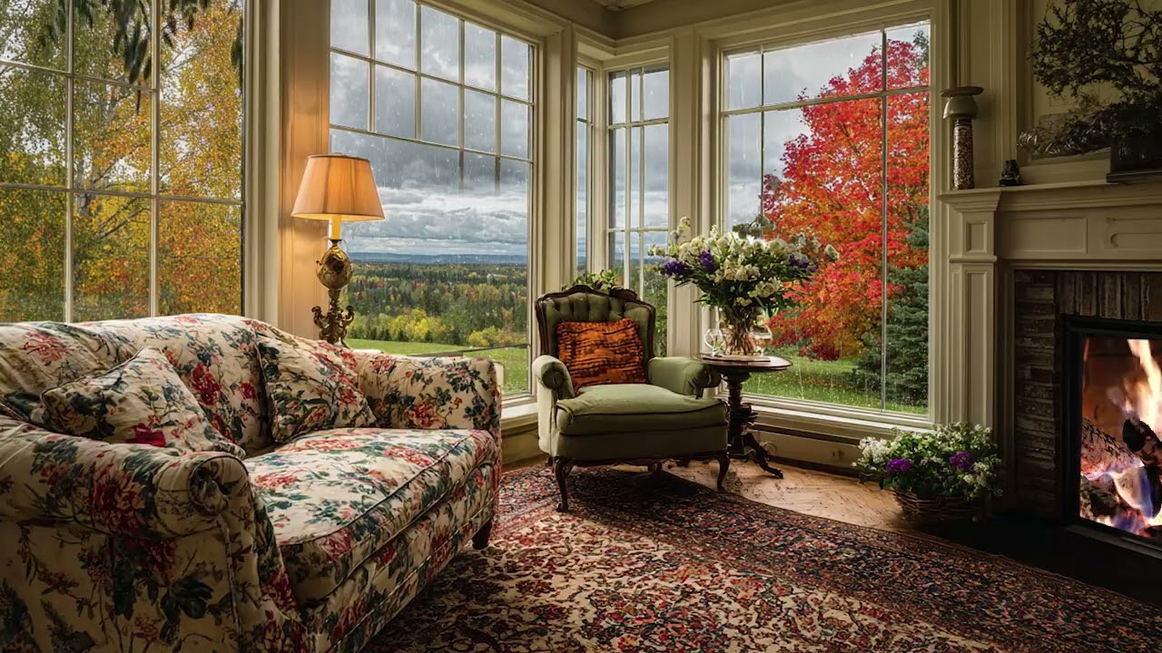 Warm Spring Rain 🌸 Cozy Daytime Ambience for Relaxation, Fresh Mind & Deep Sleep