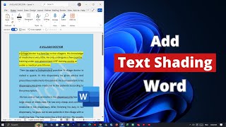 How to Add Text Shading on Microsoft Word