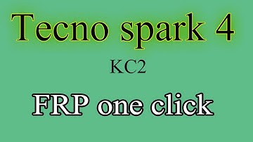 Tecno spark 4 FRP CM2 MT2 One Click 1000% (KC2)
