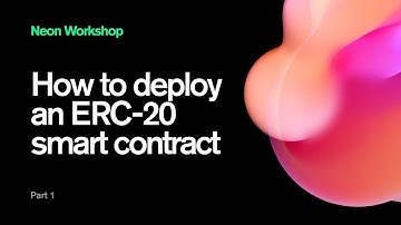 How to deploy an ERC-20 smart contract on Solana using NeonEVM | Part 1