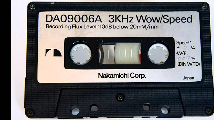 Nakamichi Calibration Tapes - 5 pieces - ORIGINAL - Dragon - ZX9 - ZX-7 - 1000 - 700