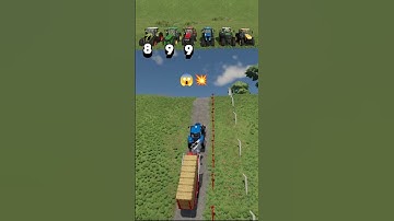 Tractors Pulling a Heavy Bale Trailer! 🚜💪 Ultimate Power Test