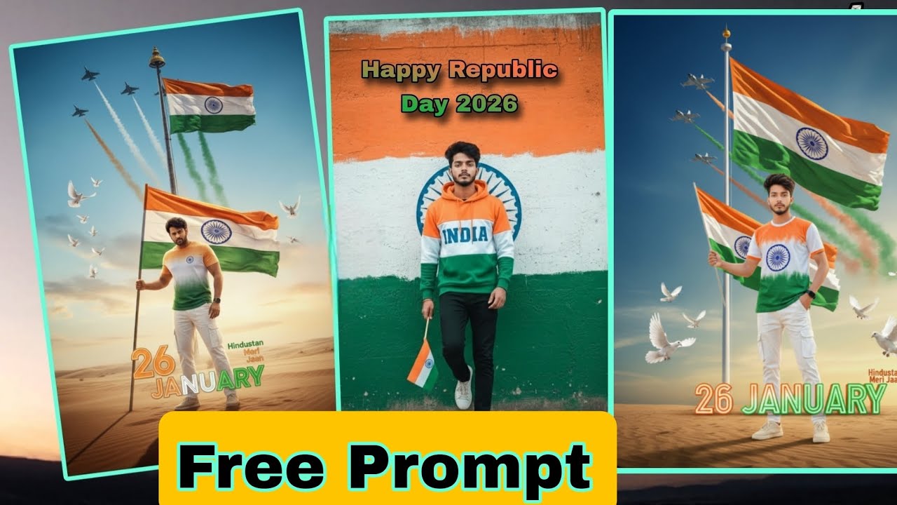 26 january ai photo kaise banaye | Republic day ai photo editing | 