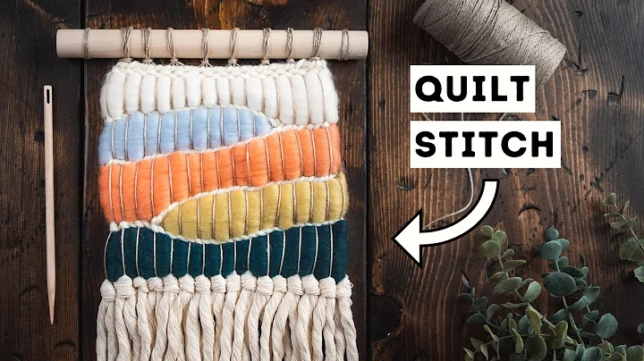 This weaving stitch is FAST and EASY