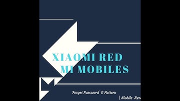 How  to Remove  Pattern Lock in All Xiaomi Redmi Mobiles your phone if you forget your lock screen p