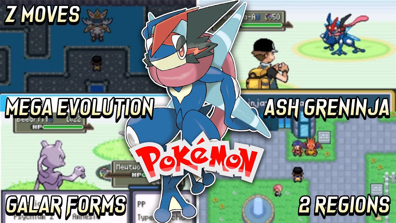 New Pokemon GBA Randomizer ROM HACK With Ash=Greninja, Mega