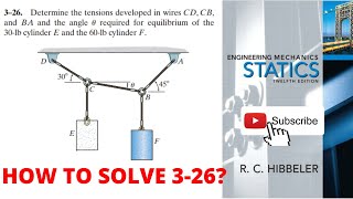 3-26 hibbeler statics chapter 3 | hibbeler statics | hibbeler