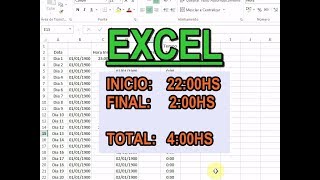 Excel - Dica para calcular diferença entre horas de datas diferentes