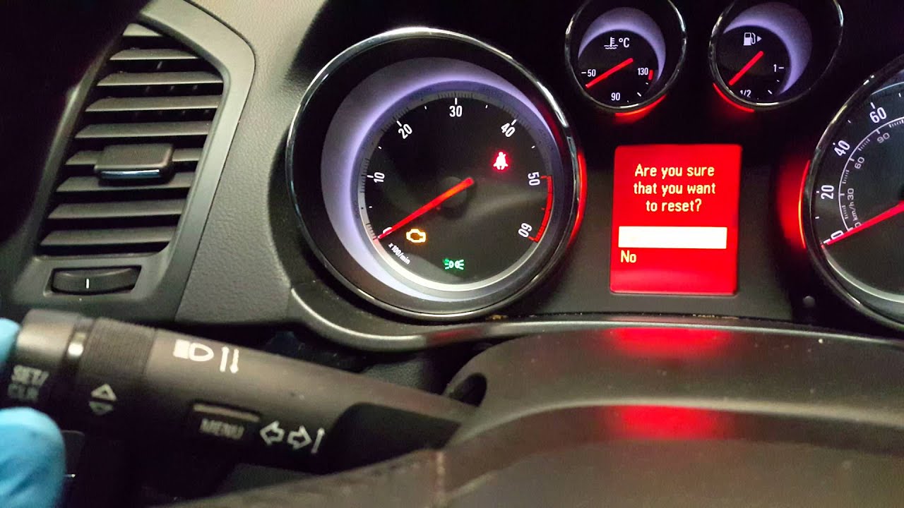 Inferior Curiosity Dispensing Vauxhall insignia service light reset - YouTube