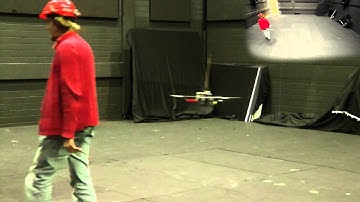 Visual tracking of a quadrocopter by another quadrocopter