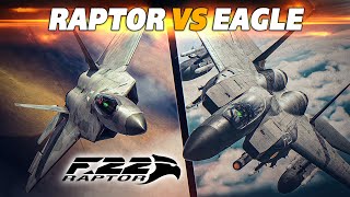 Can The Powerful Eagle Radar See The F22 Raptor. | F15E Strike Eagle Vs F22 Raptor | CLASH | DCS