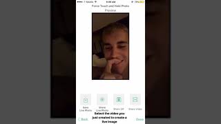 How To Get Justin Bieber Live Wallpapers on 6s+ - iPhone 8+) App Link in Description screenshot 1