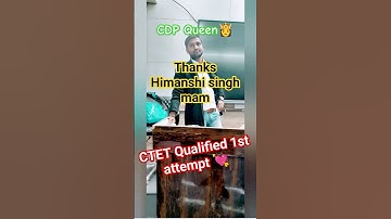 1st Attempt CTET Qualified!CDP Queen Himanshi singh!CTET 2024#himanshisinghctetcareerwillonlineclass