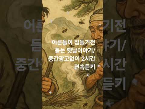 어른들이 잠들기전 듣는 옛날이야기/중간광고없이 2시간 연속듣기