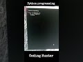 Day 12 V01 ll Coding Hunter ll Python programming language pattern ll #coding #correctcoding #python