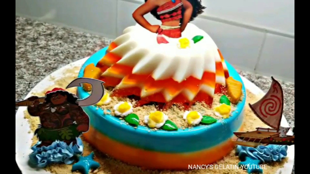GELATINA DE MOANA⛵⛵⛵⛵⛵ DE 2 PISOS ( MOANA JELLO) IDEAL PARA NEGOCIO