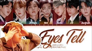 Reacting To BTS 'Your Eyes Tell' lyrics (Color Coded Lyrics Eng/Rom/Kan) Resimi