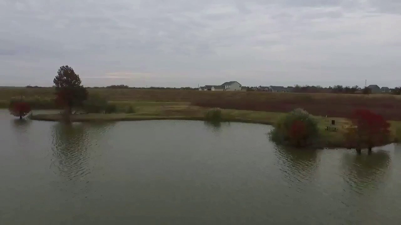 Drone flying over Lake Kyle YouTube