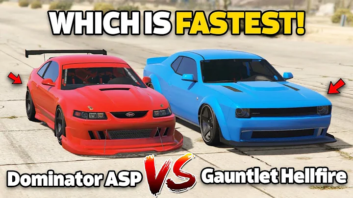 GTA 5 ONLINE - NEW FASTEST MUSCLE CAR? - DOMINATOR ASP VS HELLFIRE (WHICH IS FASTEST?)