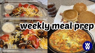 Meal Prep | Crustless Quiche, Taco Bell Power Bowls, McGriddles |Weight Watchers |Journey to Healthy