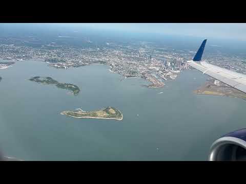 Delta Connection E175 Descent & Landing at Boston Logan Int’l Airport