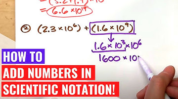 Adding Numbers in Scientific Notation