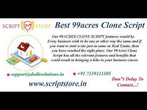 Readymade 99acres Clone Script | Realestate Clone Script | SCRIPTSTORE