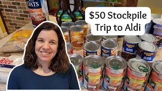 $50 Stockpile Trip to Aldi - What Can $50 Buy at Aldi for Your Food Storage?