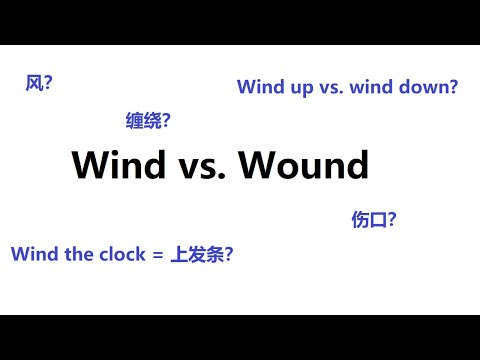 Wind vs. Wound ｜ 上发条？缠绕？伤口？放松？