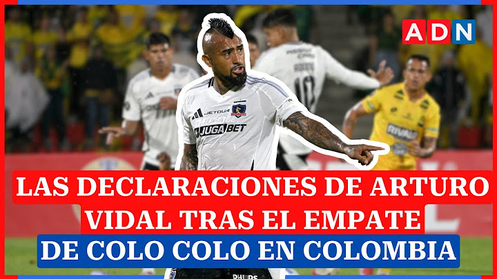 Las declaraciones de Arturo Vidal tras el empate de Colo Colo en Colombia por Libertadores
