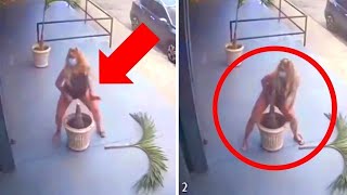 40 WEIRDEST THINGS CAUGHT ON SECURITY CAMERAS \& CCTV!