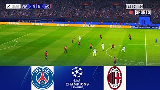 PARIS SG VS AC MILAN | UEFA CHAMPIONS LEAGUE 2023 | .SIMULAZIONE & PREDICTION #uefa