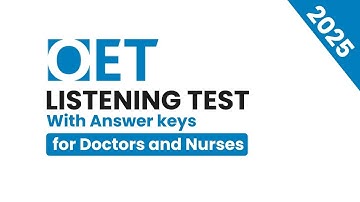 🔥 Leaked OET Listening 2025 | Real Exam Test+ Answers For Doctors & Nurses