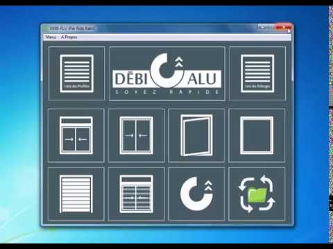 Vidéo de  Présentation de DébiAlu (Application de débitage pour Menuiserie d'Aluminium)