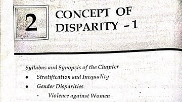 Concept Of Disparity 1 Foundation Course Notes | FYBcom Sem 1 | Mumbai University