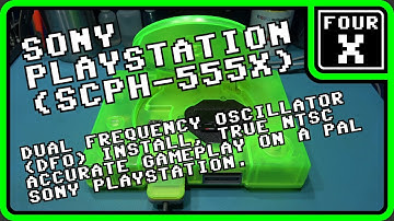 Sony PlayStation SCPH-555X - Dual Frequency Oscillator Install, true NTSC accuracy on a PAL system.