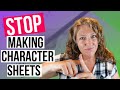 CREATING CHARACTER ARCS 101 | Stop Making Character Sheets and Do This Instead!