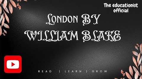  London by William Blake – Poem Summary & Analysis 🏙️✨