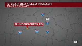 Teen killed in Dickson County crash