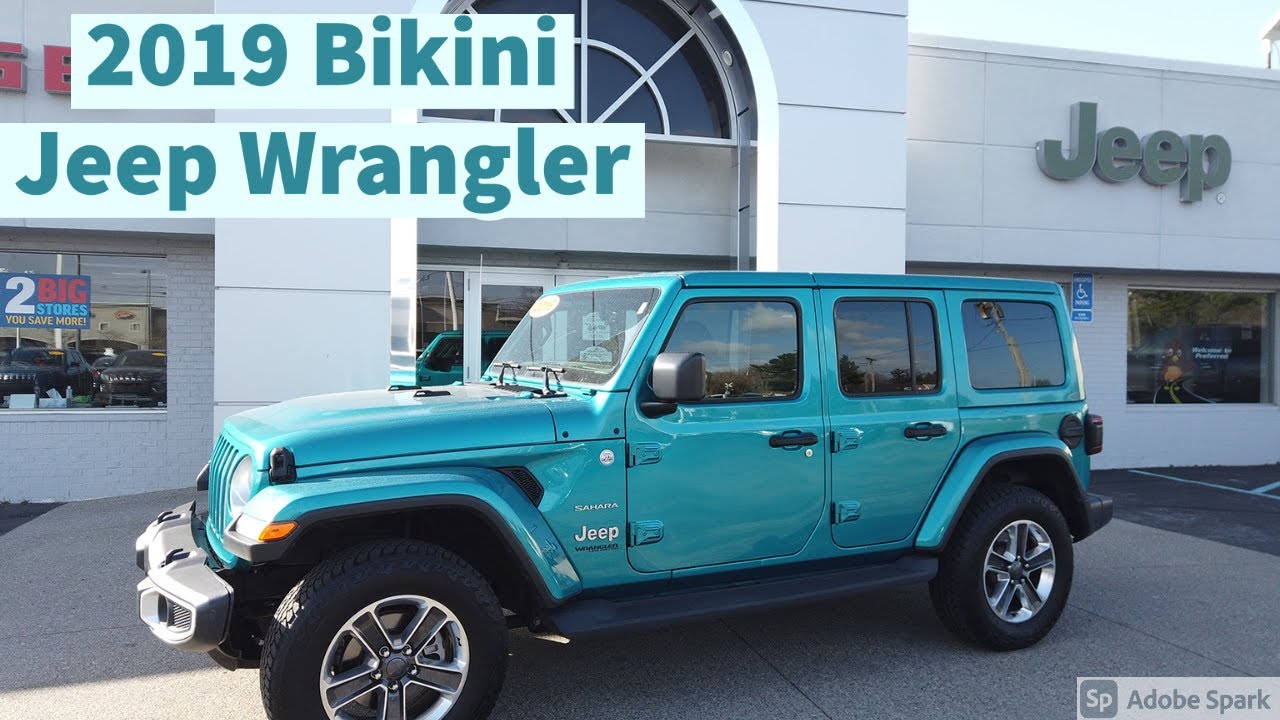 2019 Jeep Wrangler Unlimited Sahara Bikini Pearlcoat for sale - YouTube