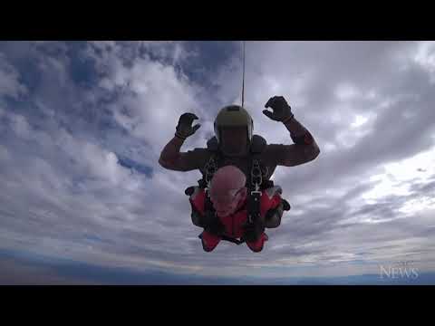 U.S. veteran turns 100, celebrates by jumping out of a plane