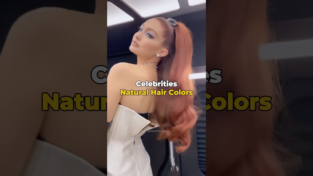 Celebrities' Natural Hair Colors 👀🤯 #shorts - YouTube