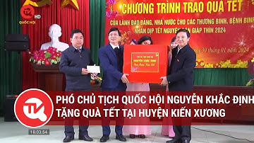 Phó Chủ tịch Quốc hội Nguyễn Khắc Định tặng quà Tết tại huyện Kiến Xương, Thái Bình