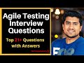 Agile Testing Interview Questions and Answers - 21+ Questions For Freshers & Experienced Candidates